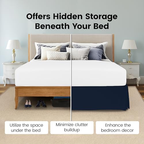 Utopia Bedding Twin Bed Skirting - Soft Quadruple Pleated Ruffle