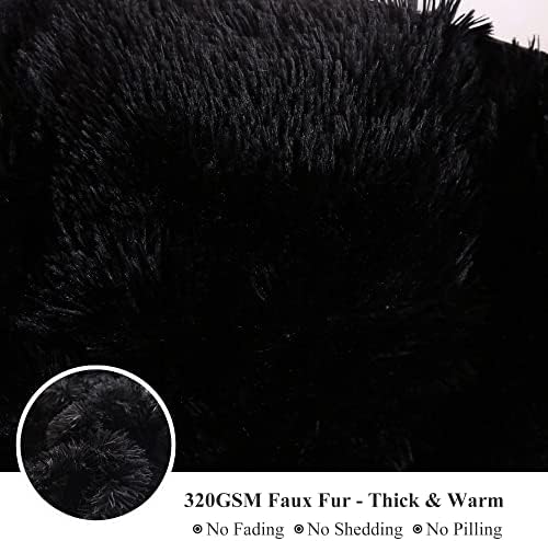 XeGe Faux Fur Body Pillow Cover 20x54