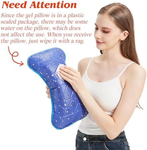 BECGAM Cooling Gel Pillow 15 x 7 for Kids and Adults