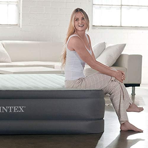 Intex PremAire I Fiber-Tech Elevated Air Mattress Twin