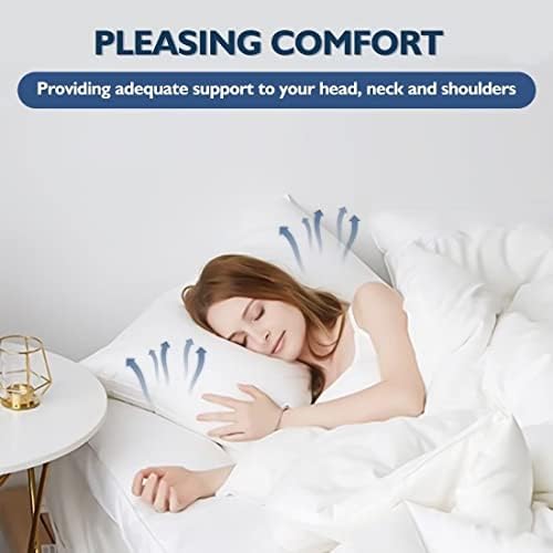 JICUSE Bed Pillows Set of 2 Hotel Quality Down Alternative 1