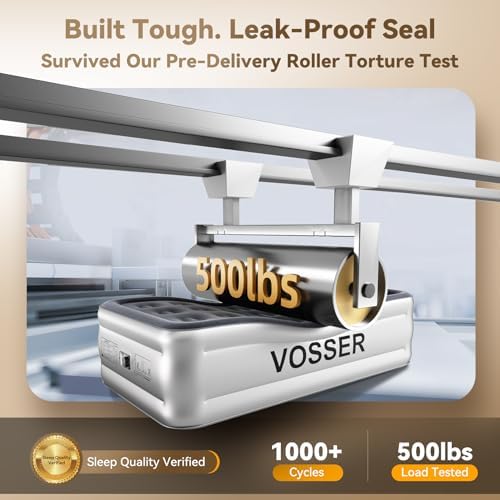 VOSSER Twin Air Mattress with Built in Pump 330LB Max 1