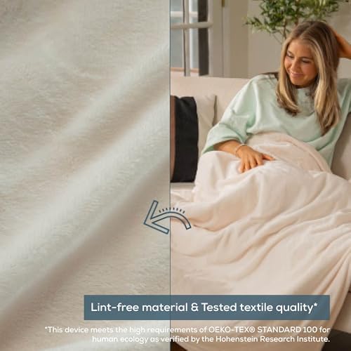 Beurer HD61 Heated Throw Blanket - 4 Heat Settings 4hr Auto Shut Off