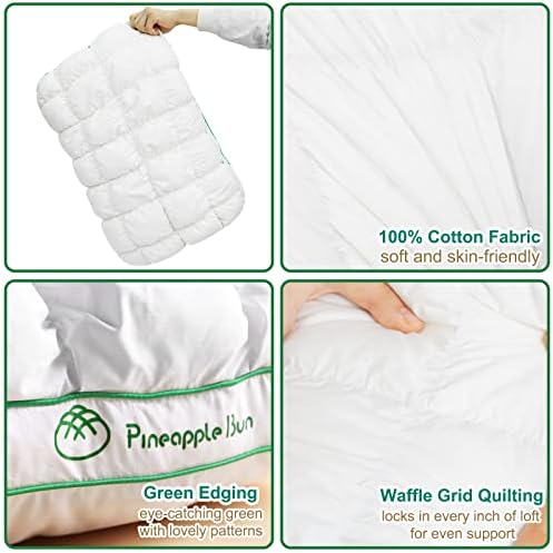 YOUR MOON Fluffy Queen Bed Pillow Set of 2