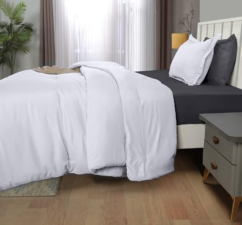 Utopia Bedding Twin Comforter Set White 2 Piece