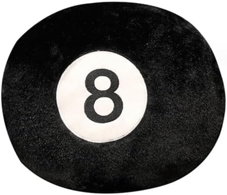OUKEYI Black 8-Ball Sports Pillow 16 Inch Plush Throw Pillow