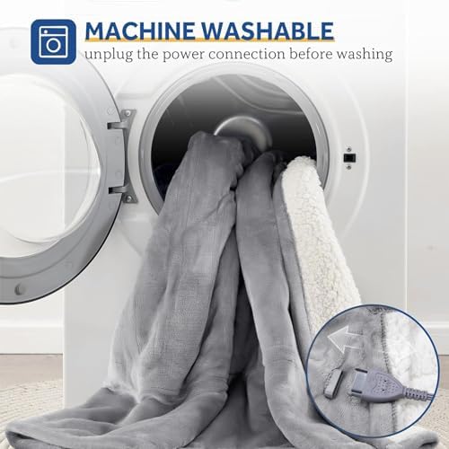 Sealy Wearable Electric Blanket with Foot Pocket and Sleeves 1
