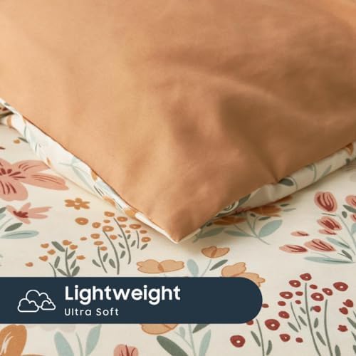 Wake In Cloud - Floral Comforter Set for Girls