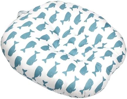 Round Lounge Pillow with Soft Cotton Cover 1