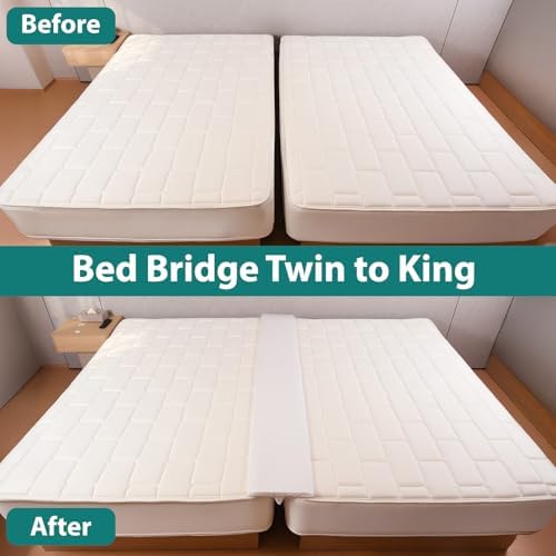 12 Extra Wide Split King Gap Filler for Adjustable Bed