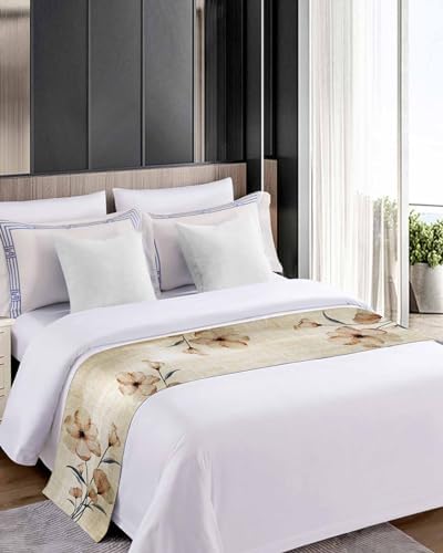 Homechoid Country Elegant Floral Bed Runner 83x20