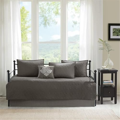 Pemberly Row Gray Reversible Daybed Cover Set