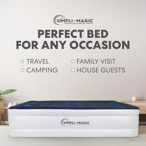 Simpli-Magic Luxury Air Mattress with Built-in Pump - King Size