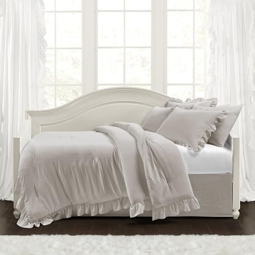 Lush Decor Reyna Soft Knitted Ruffle Daybed Set