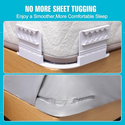 Adjustable Sheet Clips Keep Sheets Firm Tight for Bed