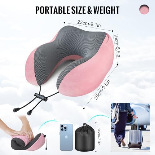 Cirorld Travel Pillow with Hood for Women