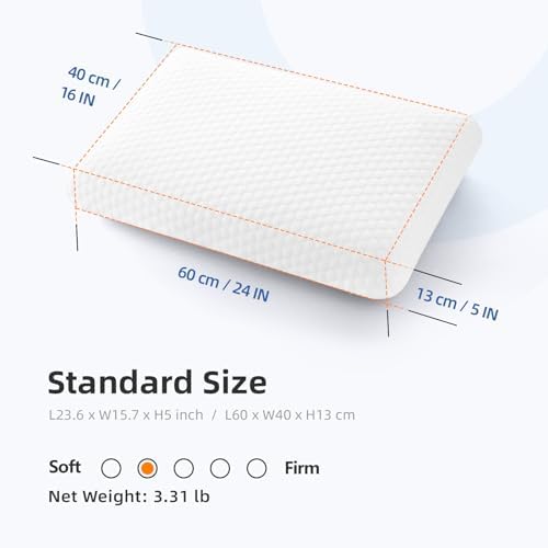 Inight Memory Foam Pillow for Back and Side Sleepers