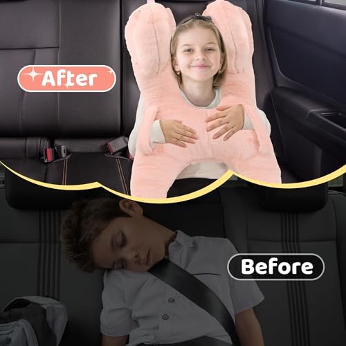 ROYALAY Kids Car Pillow with Handles and Head Support 1