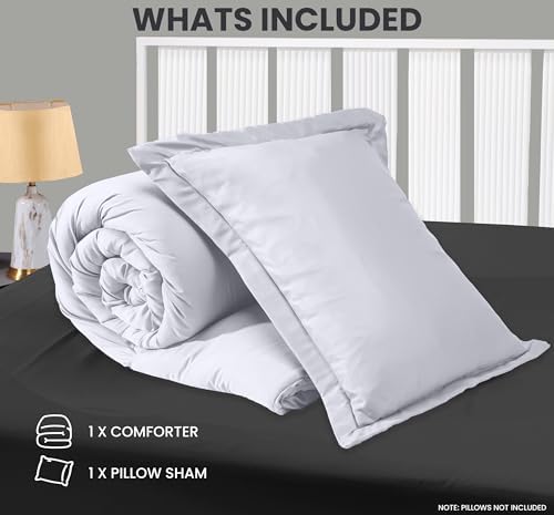 Utopia Bedding Twin Comforter Set White 2 Piece