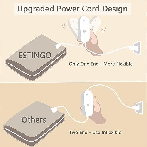 ESTINGO Heated Throw Blanket 50x60 5 Heat Levels 4H Auto Off