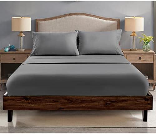 FreshCulture Full Fitted Sheets 6 Pack Dark Grey