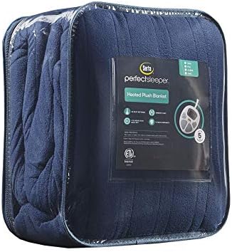 Serta Reversible Fleece to Sherpa Electric Blanket 90x100 Blue King