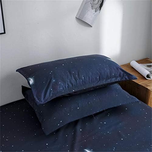 HYPREST Kids Duvet Cover Set Twin 2 Pcs Space Galaxy Print