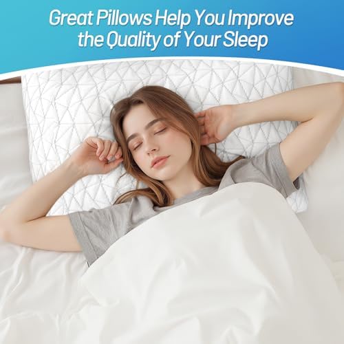 CushyOasis Shredded Memory Foam Queen Pillow