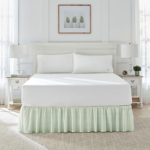 Laura Ashley King Quilt Set with Matching Shams and Bedskirt 1