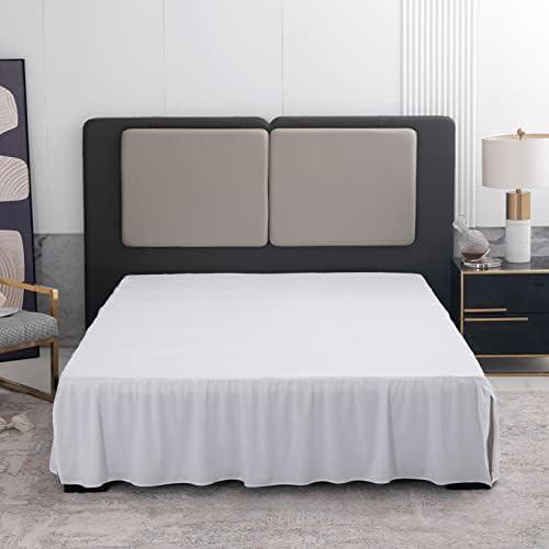 TSUTOMI Queen Bed Skirt 14 Inch Drop Ruffled Microfiber