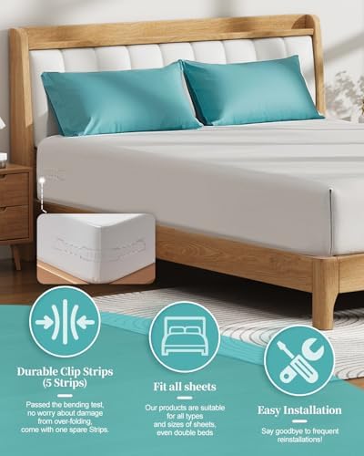 Lidatb Bed Sheet Holders with Lock Strips 1