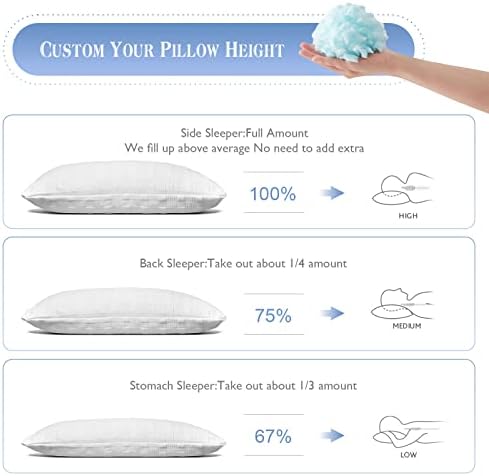 Meoflaw Cooling Pillows Queen Size Set of 2