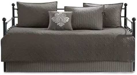 Pemberly Row Gray Reversible Daybed Cover Set