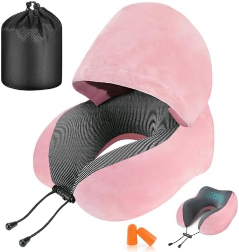 Cirorld Travel Pillow with Hood for Women