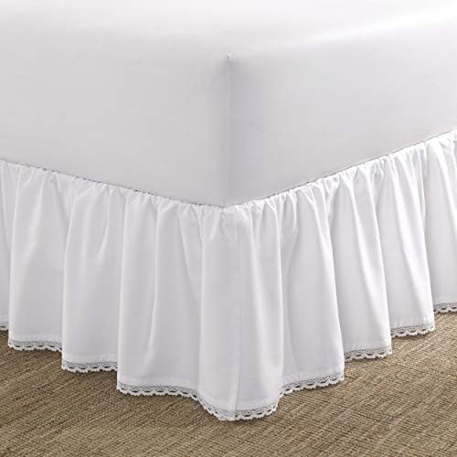Laura Ashley Reversible Queen Quilt Set with Bedskirt and Shams