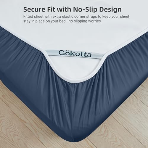 Gokotta Bamboo Rayon Fitted Sheet Set - King Size 1