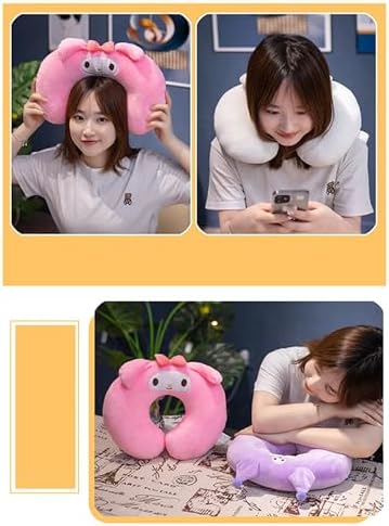 Roffatide Anime Kuromi U-Shape Neck Pillow Printed Plush Melody