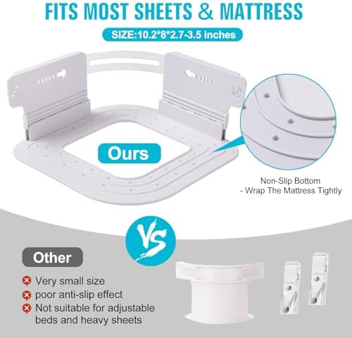 Adjustable Sheet Clips Keep Sheets Firm Tight for Bed