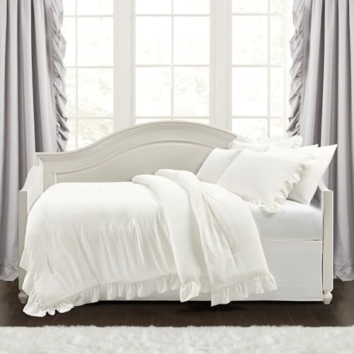 Lush Decor Reyna Soft Knitted Ruffle Daybed Set