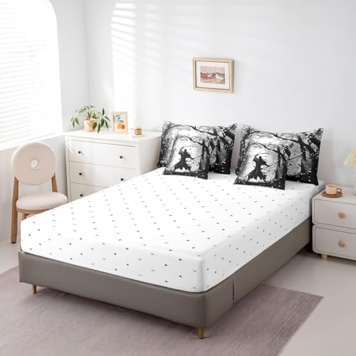 Erosebridal 7-Piece Samurai Print Comforter Set