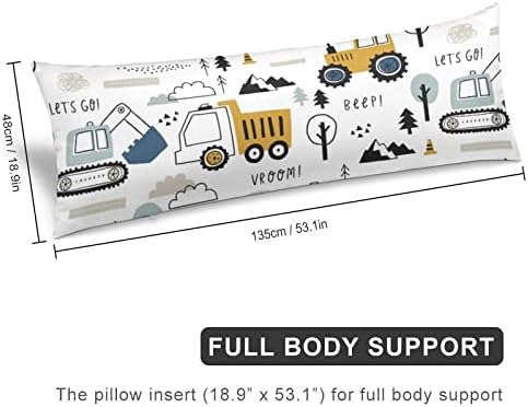 WINTYE Cute Cartoon Crane Body Pillowcase 20x54in