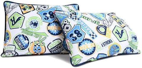 Lush Decor Race Car Kids Quilt Bed Set Navy Twin