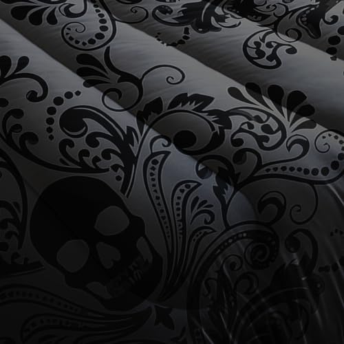 Skull Comforter Set Queen Size with 3D Printed Design
