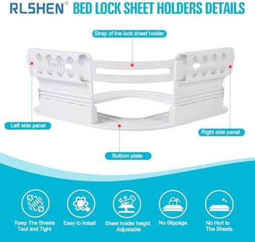 Adjustable Sheet Clips Keep Sheets Firm Tight for Bed