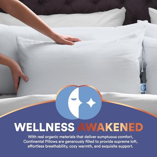 Continental Bedding 100 Siberian Goose Down Pillow 800 Fill Power 1