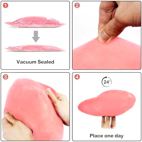 ChezMax Heart Pillow Blanket - Pink 2-in-1 Set