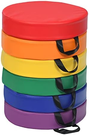 Giantex 6 Pcs 15 Round Floor Cushions with Handles