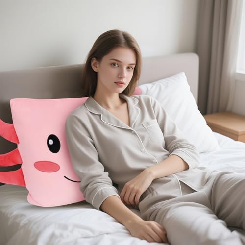 Anxinzhen Axolotl Pink Pillowcase 26x20 Inches