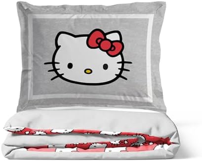 Jay Franco Hello Kitty Duvet Cover Set - Grey Twin