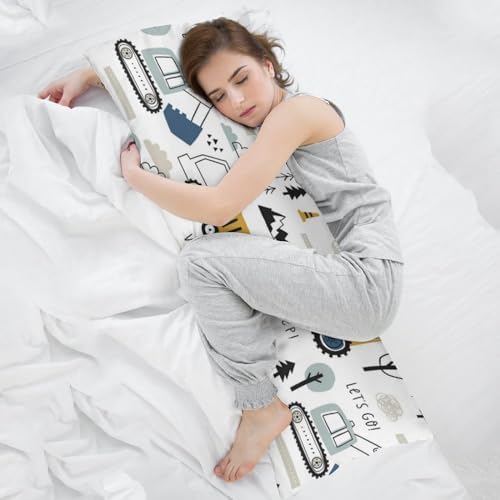 WINTYE Cute Cartoon Crane Body Pillowcase 20x54in